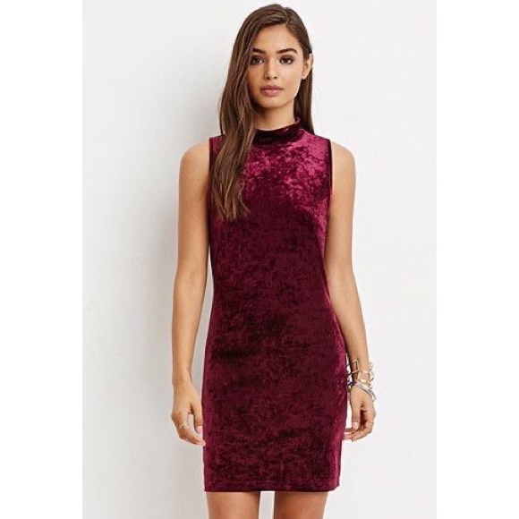 Forever 21 Velvet Dress - Picture 1 of 6